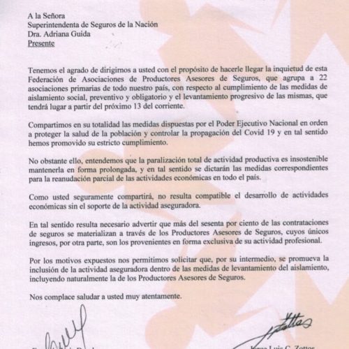 NOTICIA DESTACADA PARA P.A.S. ANTE LA CUARENTENA.